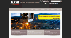 Desktop Screenshot of etmmfg.com